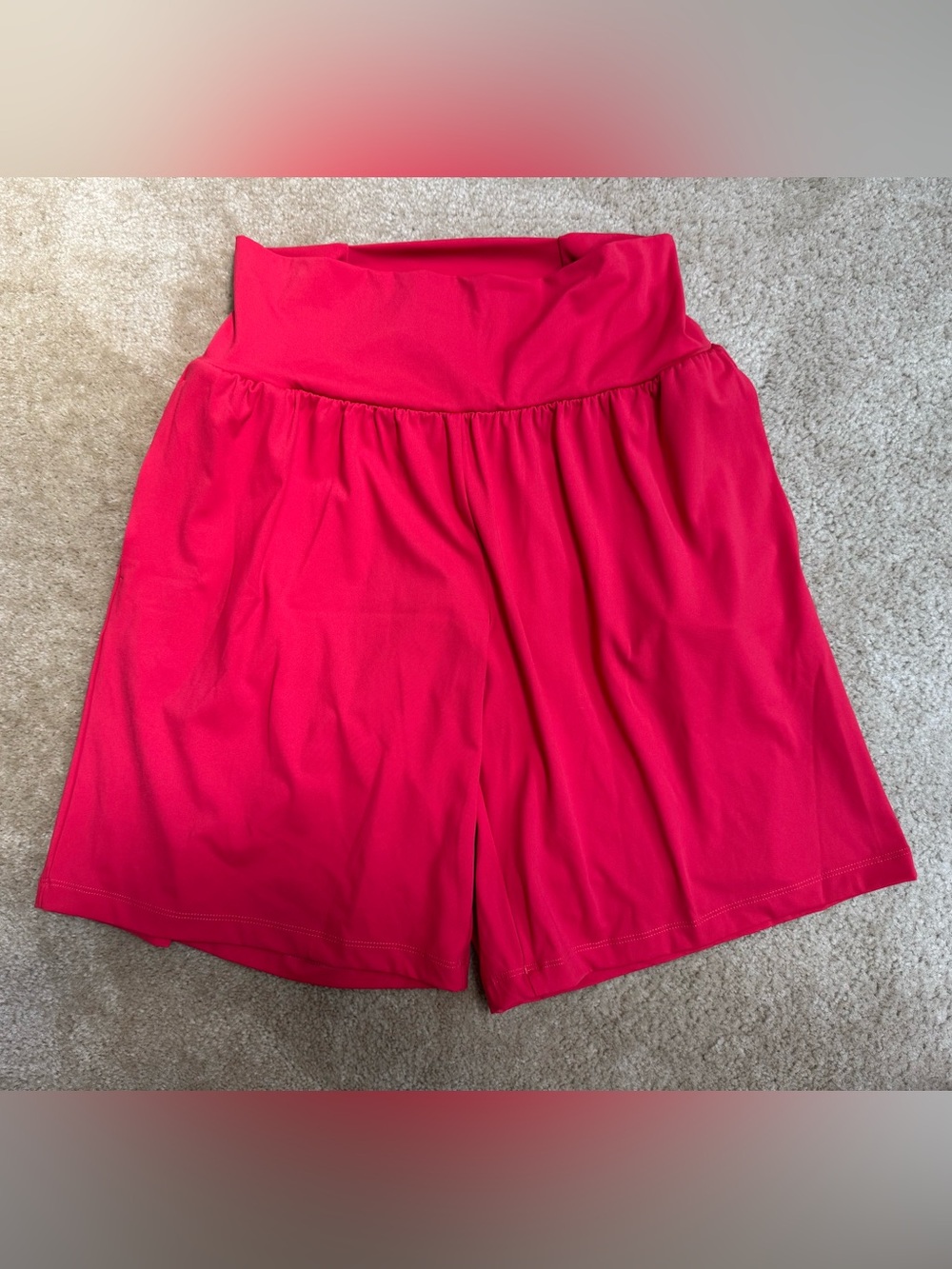 HALARA Womens Athletic Shorts Red